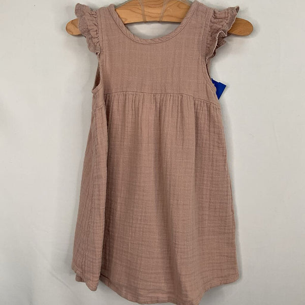 Size 3: Jamie Kay Dusty Pink Muslin Lace Trim Dress
