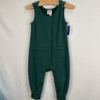 Size 18-24m (80): Hanna Andersson Green French Terry Overalls