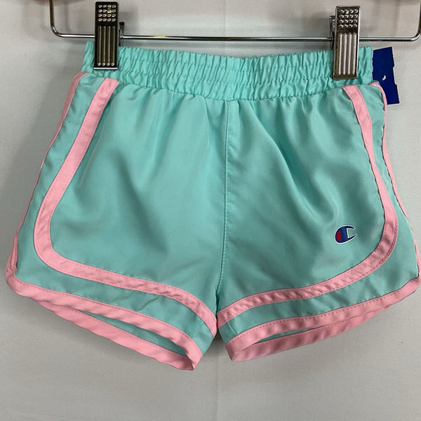 Size 18m: Champion Blue/Pink Stripe Athletic Shorts