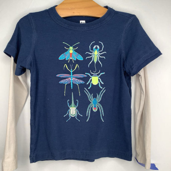 Size 4: Tea Collection Navy Bugs Long Sleeve T-Shirt