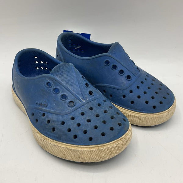 Size 9: Native Blue/White Perforated Slip-On Shoes