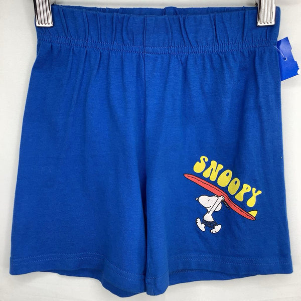 Size 3-4: Blue Snoopy Comfy Shorts