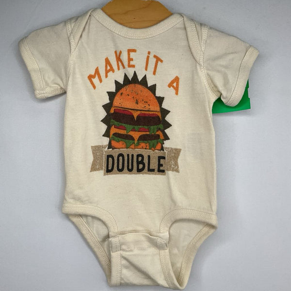 Size NB: Rabbit Skins Double Cheeseburger Onesie
