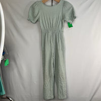 Size 7: Zara Pale Green Textured Jumpsuit