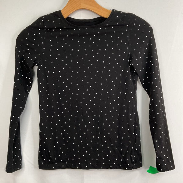 Size 8-10: H&M Black/White Dots Long Sleeve Shirts