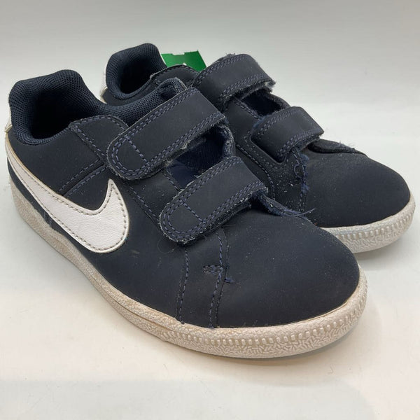 Size 12: Nike Navy/White Velcro Strap Sneakers