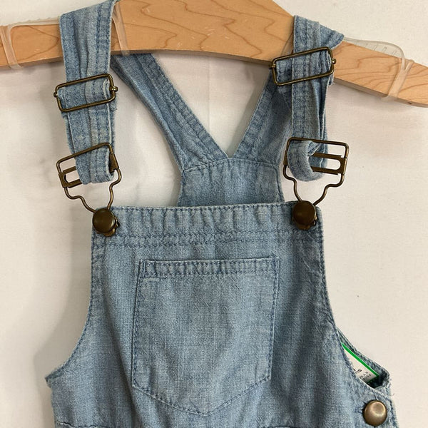 Size 2: Toughskins Blue Chambray Overalll Dress