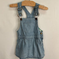 Size 2: Toughskins Blue Chambray Overalll Dress