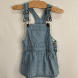 Size 2: Toughskins Blue Chambray Overalll Dress