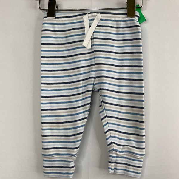 Size 6-12m: Gap Blue/White Striped Drawstring Pants