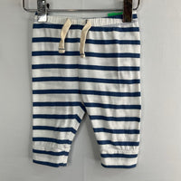 Size 3-6m: Gap Blue/White Striped Drawstring Pants