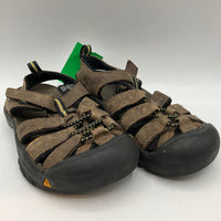Size 12: Keen Brown/Black Velcro Strap Sandals