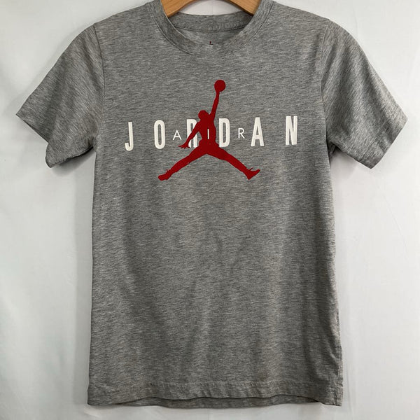 Size 10-12: Nike Grey/Red Air Jordan T-Shirt