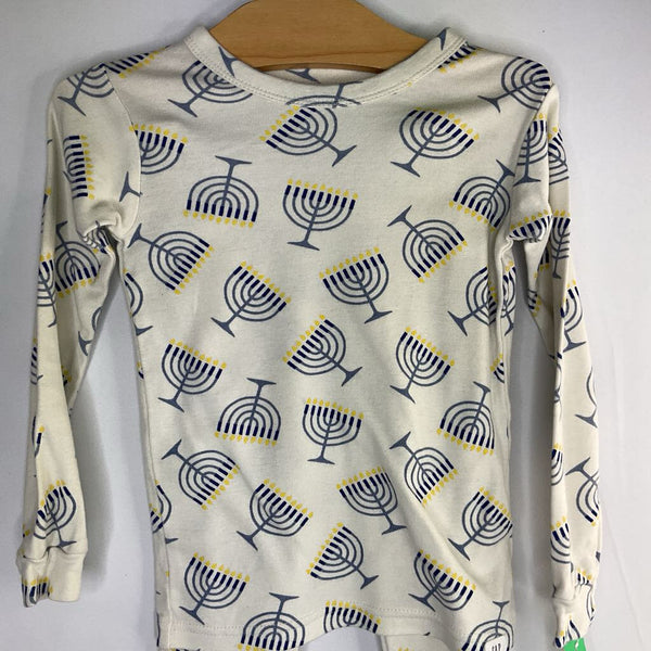 Size 4: Gap White/Blue Menorahs 2pc Holiday PJs