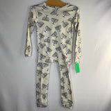 Size 4: Gap White/Blue Menorahs 2pc Holiday PJs