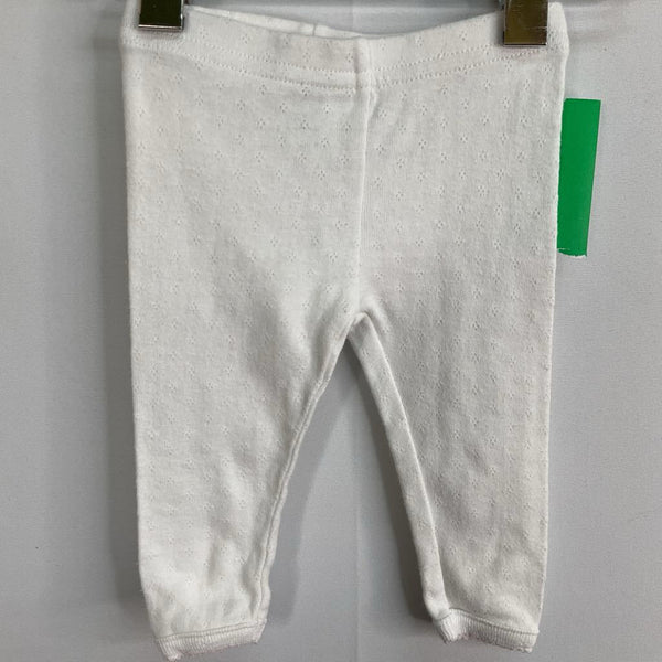 Size 0-3m: Janie and Jack White Floral Eyelet Leggings