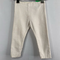 Size 6-9m: Tea White/Gold Striped Leggings