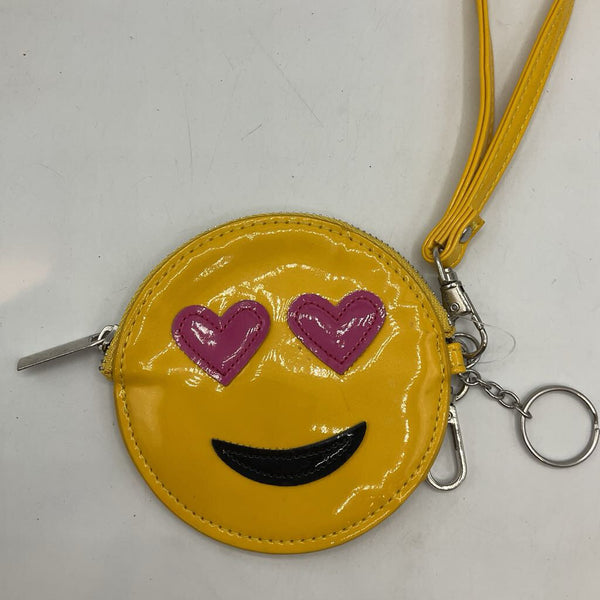 Yellow Smiley Face Coin Purse