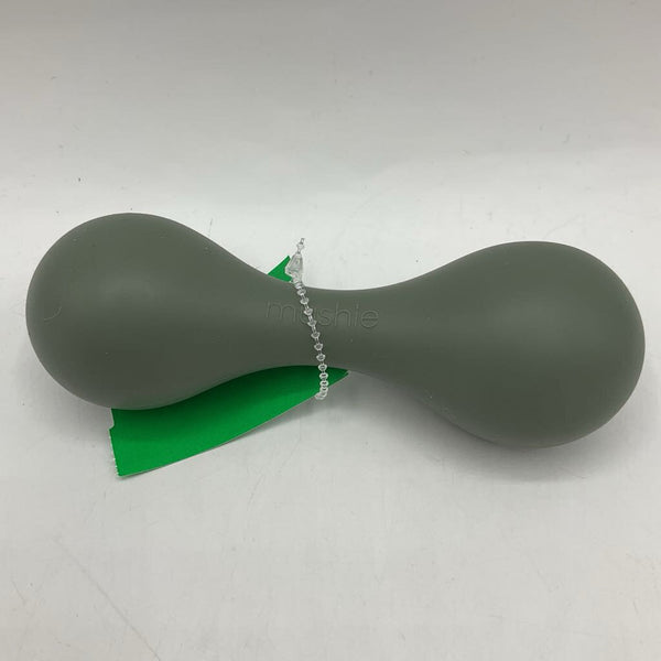 Mushie Green Silicone Rattle