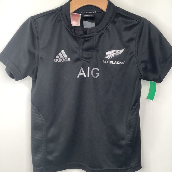 Size 9-10: Adidas Black Soccer Jersey