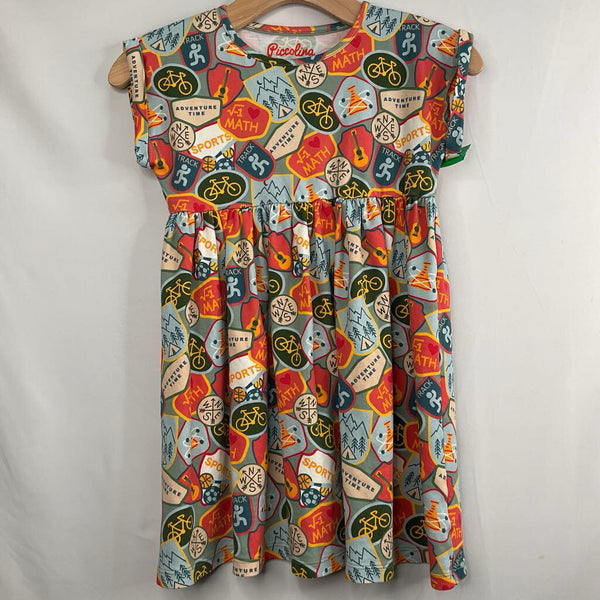 Size 10: Piccolina Colorful Adventure Print Dress