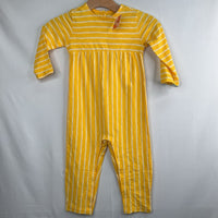 Size 18-24m: Primary Yellow Striped Romper NEW w/ Tags