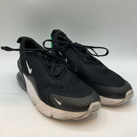 Size 1.5Y: Nike Air 270 Black/White Lace-Up Sneakers