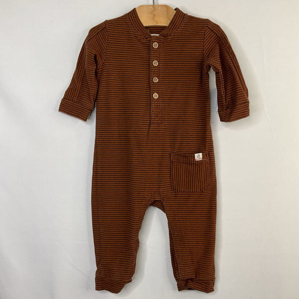 Size 0-3m: Me & Henry Brown/Black Striped Romper