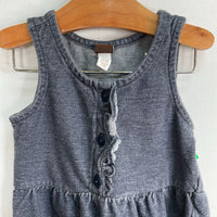 Size 12-18m: Tea Collection Navy Sleeveless Snap-Up Romper