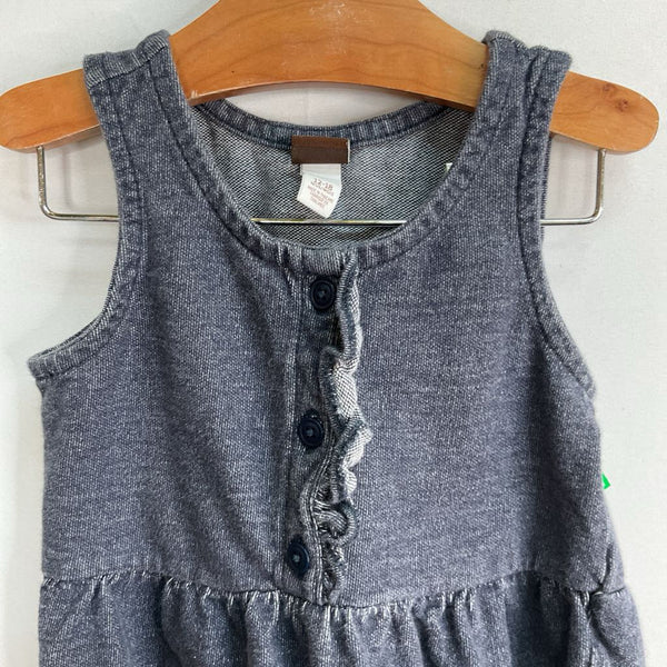 Size 12-18m: Tea Collection Navy Sleeveless Snap-Up Romper