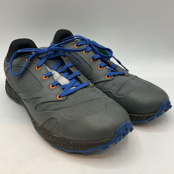 Size 4Y: Merrell Gray/Navy Lace-Up Shoes