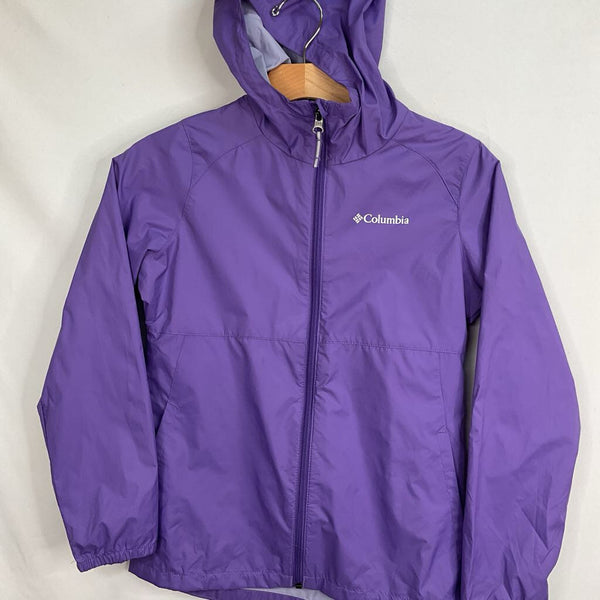Size 10-12: Columbia Purple Mesh Lined Rain Coat