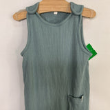 Size 12-18m: Mori Blue Ribbed Overalls