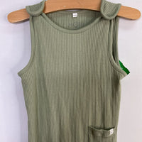 Size 18-24m: Mori Green Ribbed Overalls
