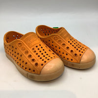 Size 5: Native Orange Perforated Slip-On Shoes