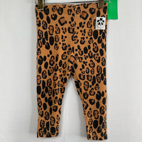 Size 6-9m: Mini Rodini Brown/Black Leopard Print Leggings