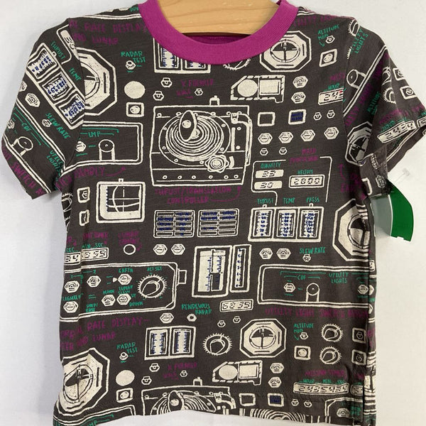Size 2: Tucker + Tate Grey/Multicolor Utility Swtiches T-Shirt