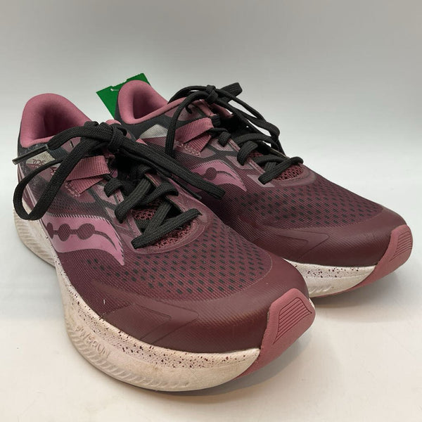 Size 2Y: Saucony Purple Lace-Up Running Sneakers