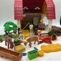 Playmobil Children's Pony Farm Playset AS IS
