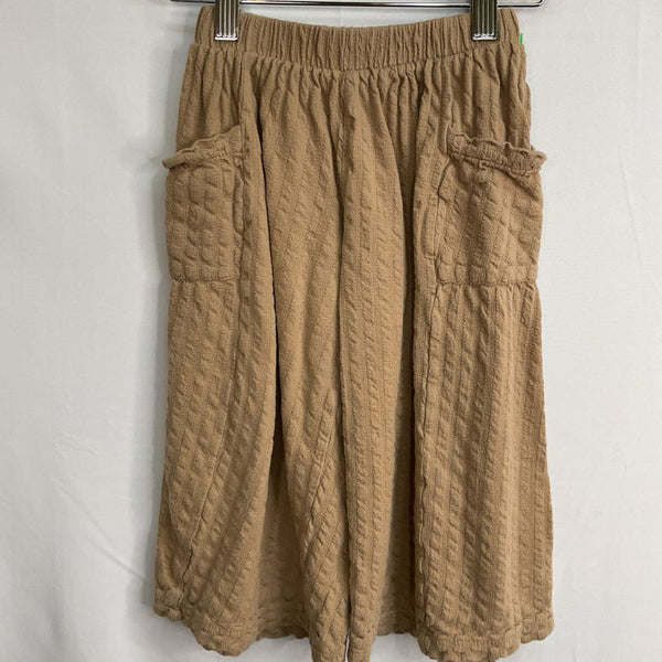 Size3-4: Zara Brown Textured Wide Leg Pants
