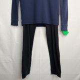 Size 10: Primary Navy/Black 2pc PJs NEW