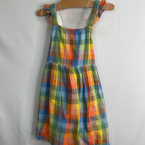 Size 3 (90): Hanna Andersson Colorful Plaid Sun Dress/Hat