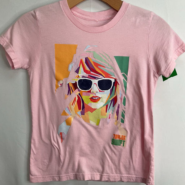 Size 8-10: Pink/Colorful Taylor Swift T-Shirt