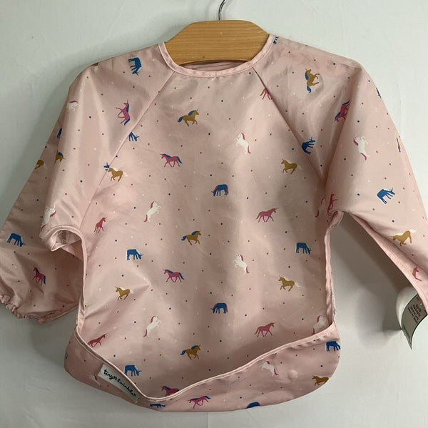 Size OS: Pink/Colorful Unicorns Long Sleeve Art Smock