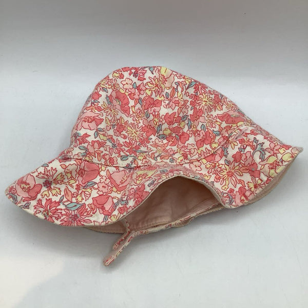 Size NB: Pink/Blue/Yellow Floral Sunhat