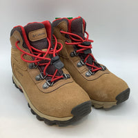 Size 13: Columbia Brown/Navy/Red Trim Toggle Hiking Boots