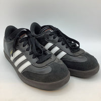 Size 2.5Y: Adidas Black/White Samba Lace-Up Sneakers