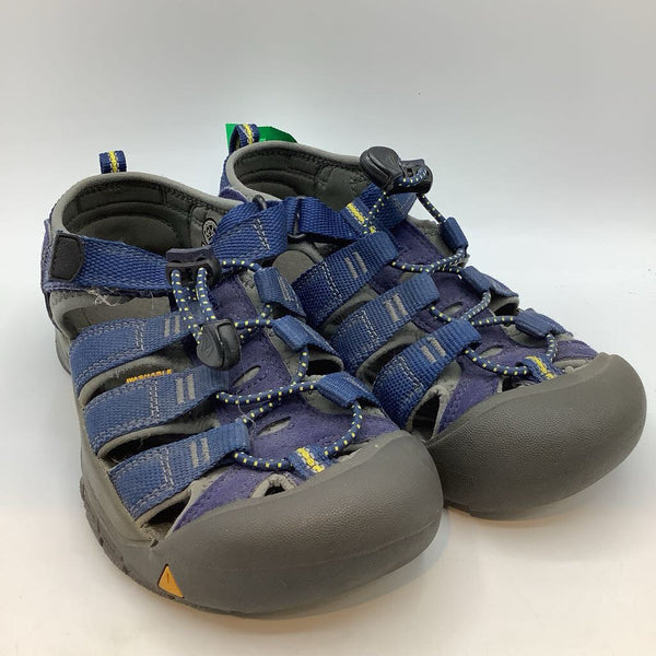 Size 3Y: Keen Navy/Grey Velcro/Toggle Sandals