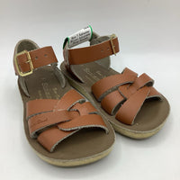 Size 7: Saltwater Brown Adjustable Strap Sandals