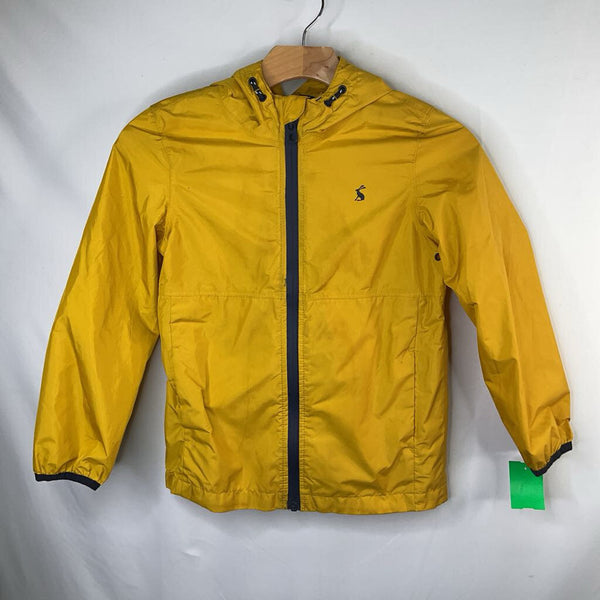 Size 8: Joules Yellow Mesh Lined Rain Coat